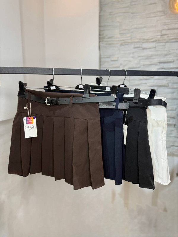 دامن پلیسه ملان زنانه سایز L42-44